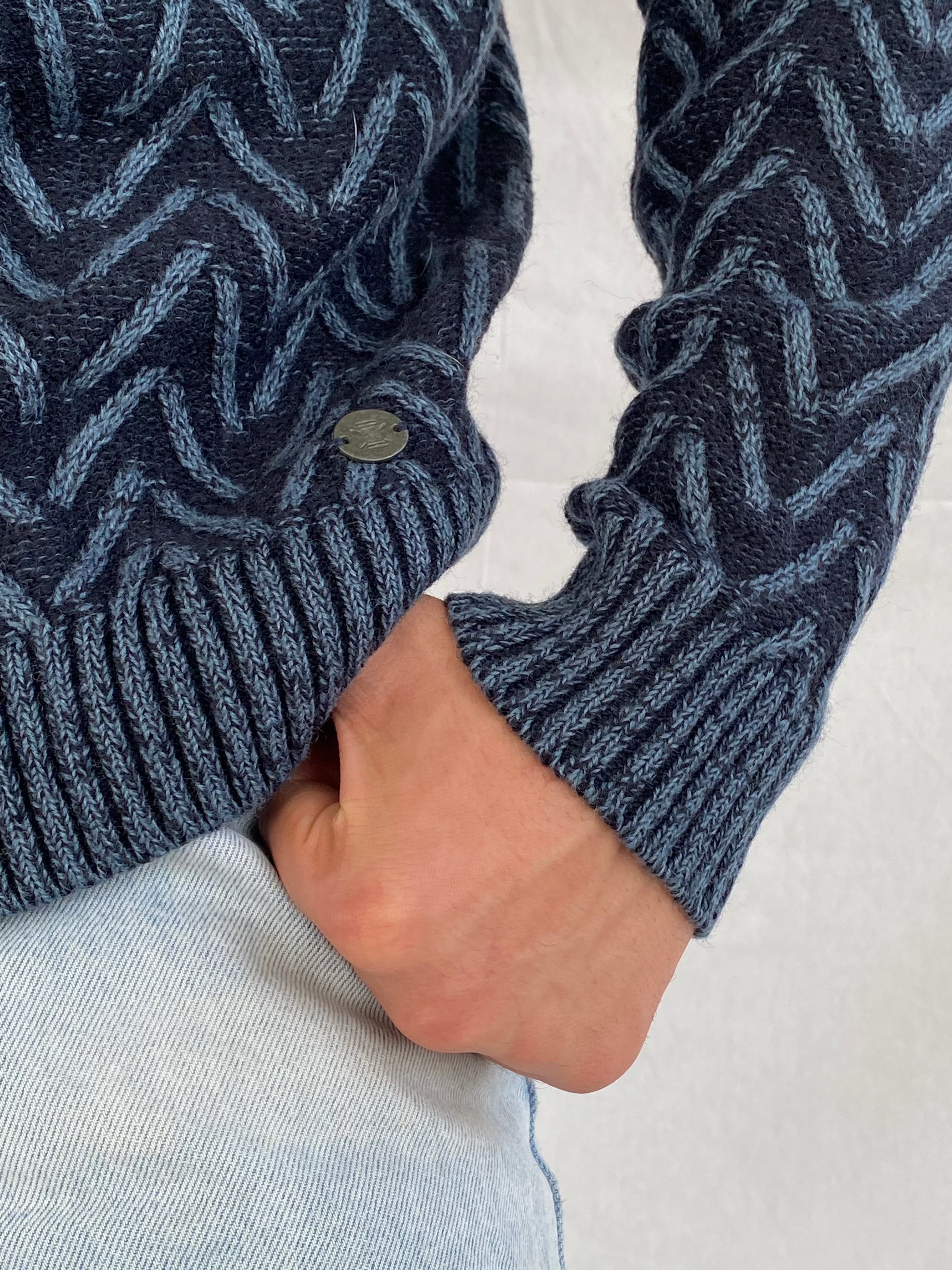 Vintage Recycled Art World Knitted Sweater - Balagan Vintage Sweater 90s, knitted, knitted sweater, men, sweater, vintage, vintage sweater, winter