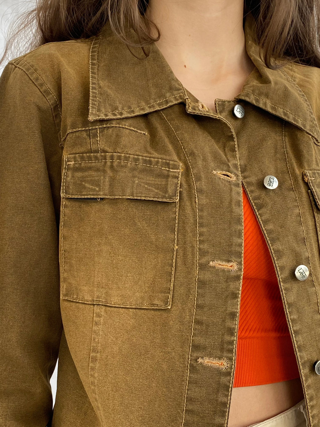 Vintage Y2K Guess Denim Jacket - Balagan Vintage Denim Jacket 80s, 90s, lee, lee jacket, outerwear, reworked vintage, vintage jacket, vintage lee, women, Y2K