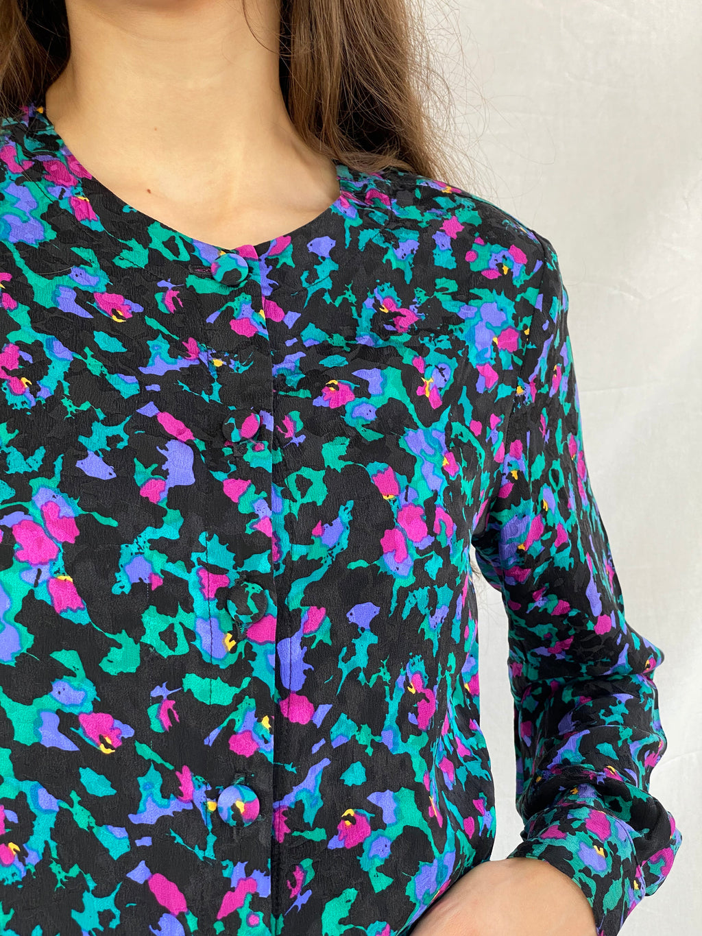 Vintage Perri Cutten Printed Shirt - Balagan Vintage Full Sleeve Shirt 00s, 90s, full sleeve shirt, outerwear, printed shirt, prints, shirt, shirts, streetwear, vintage, winter, women