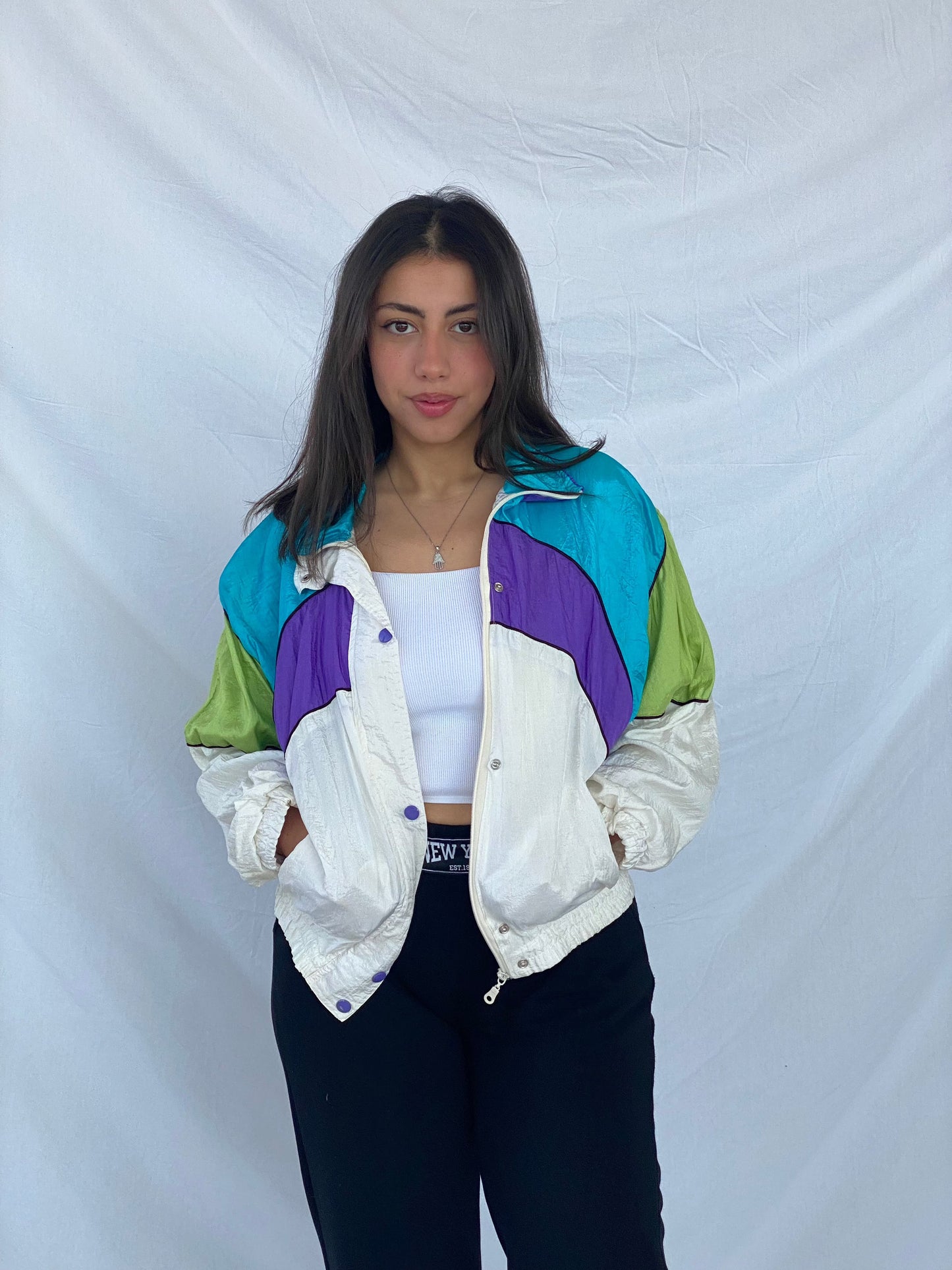 Vintage Wear 28 Seen Windbreaker Jacket - Balagan Vintage Windbreaker Jacket 90s, jacket, nylon, outerwear, vintage, windbreaker, windbreaker jacket