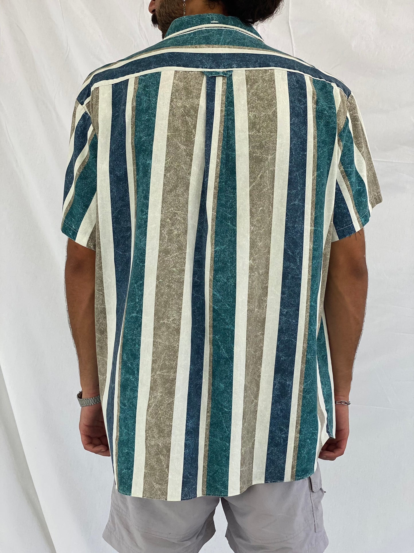 Vintage MAUI Trading Company Shirt - Balagan Vintage Half Sleeve Shirt graphic, half sleeve shirt, men, mens shirt, oversized, printed shirt, prints, retro, shirt, shirts, streetwear, striped shirt, stripes, summer prints, techno, techno wear, unisex, unisex shirts, vintage, women, women shirt