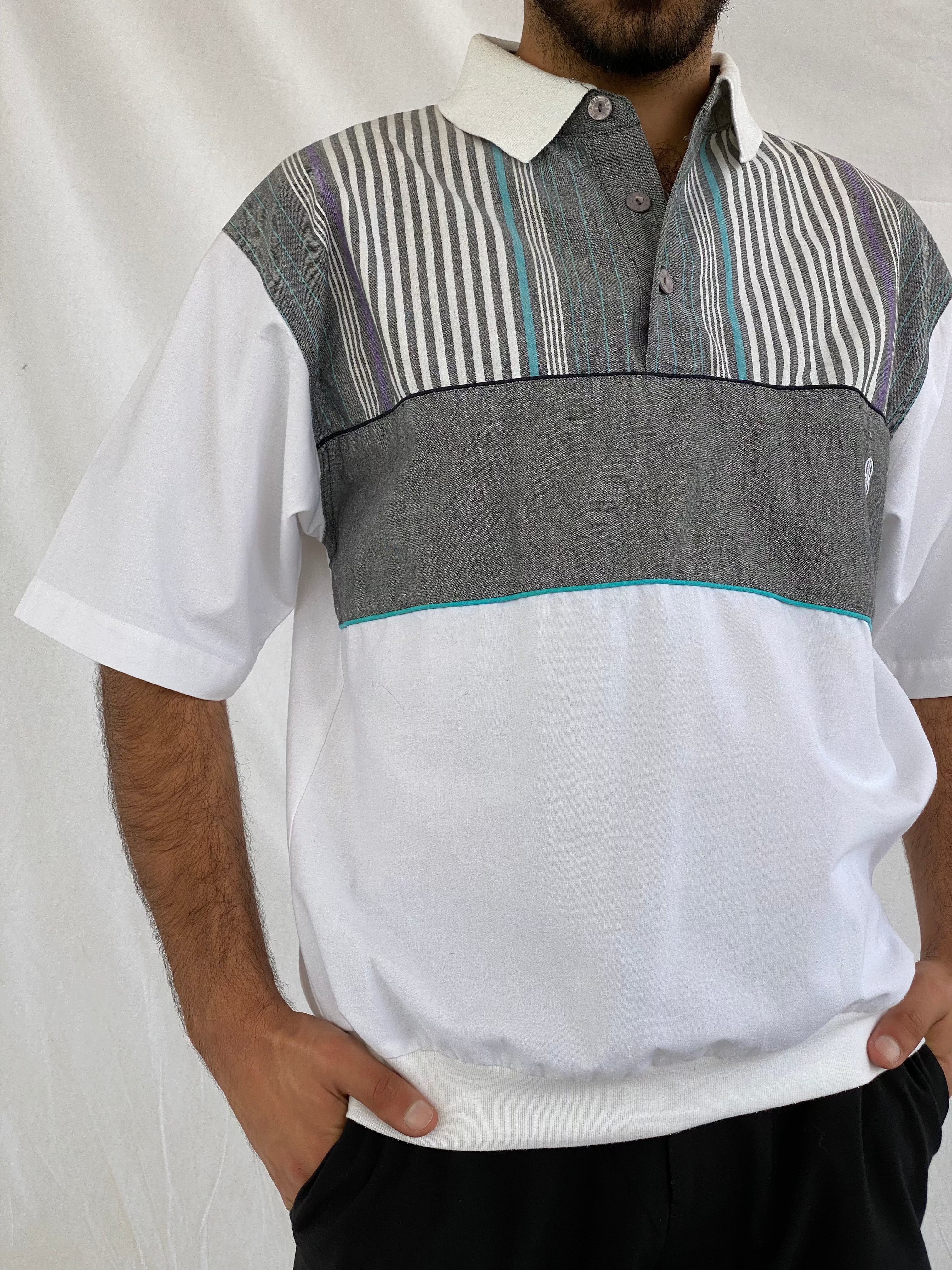Vintage Bill Blass Menswear Top - Balagan Vintage Half Sleeve Top formal, golf top, half sleeve shirt, men, men top, streetwear, top, vintage