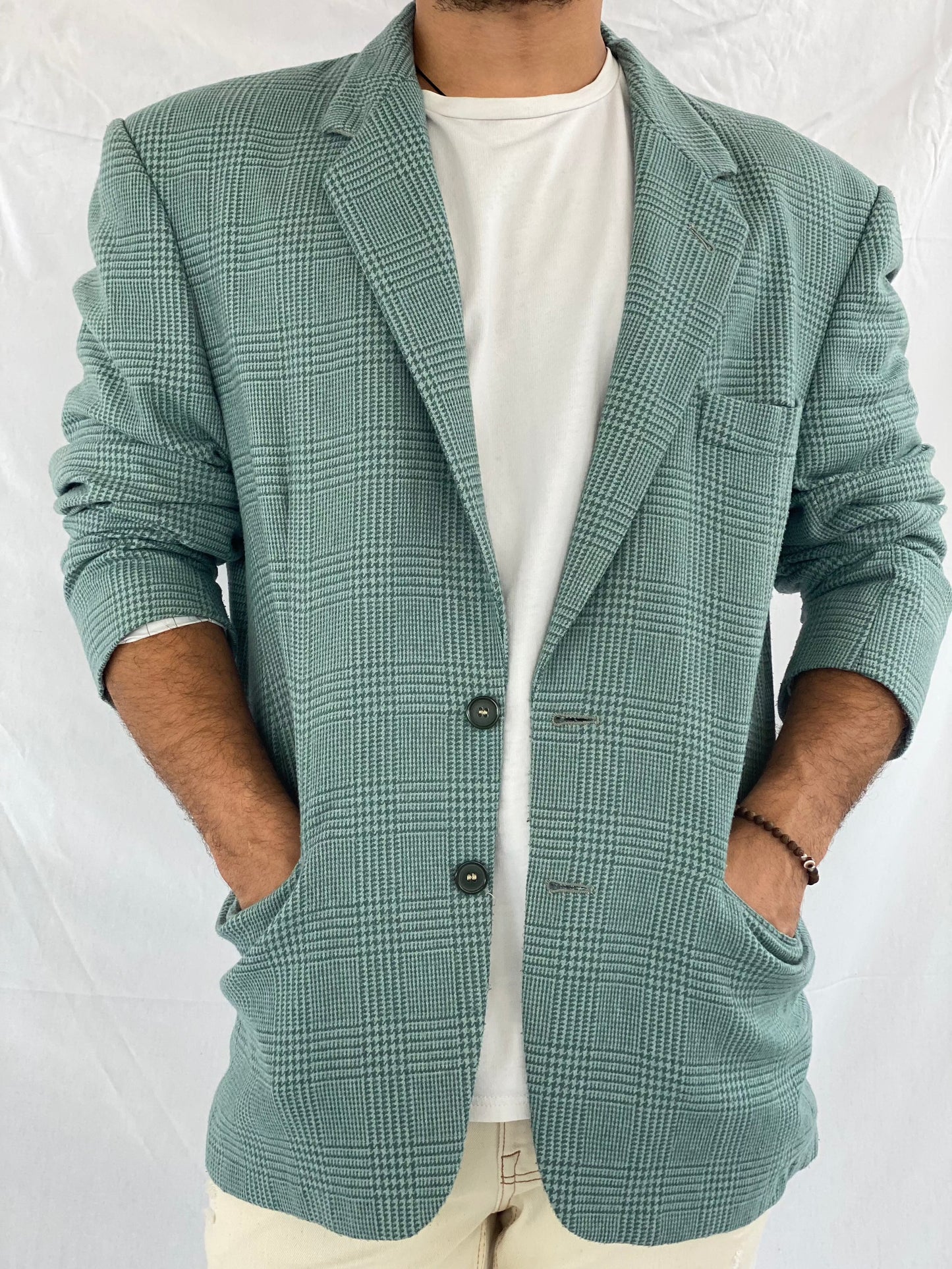 Vintage AQUARIUM Tweed Blazer - Balagan Vintage Blazer blazer, full sleeve blazer, men blazer, tweed blazer