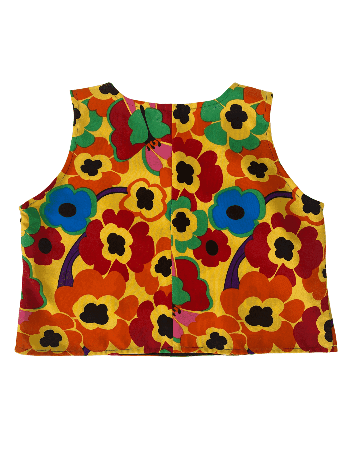 Vintage Handmade Floral Top - Balagan Vintage Sleeveless Top floral top, Rahmeh