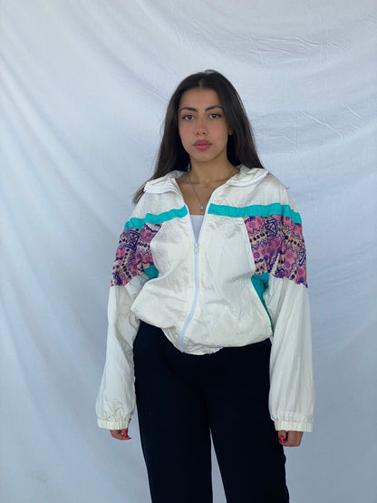 Vintage A.K.I.T.A Wear Windbreaker Jacket - Balagan Vintage Windbreaker Jacket 90s, jacket, nylon, outerwear, vintage, windbreaker, windbreaker jacket