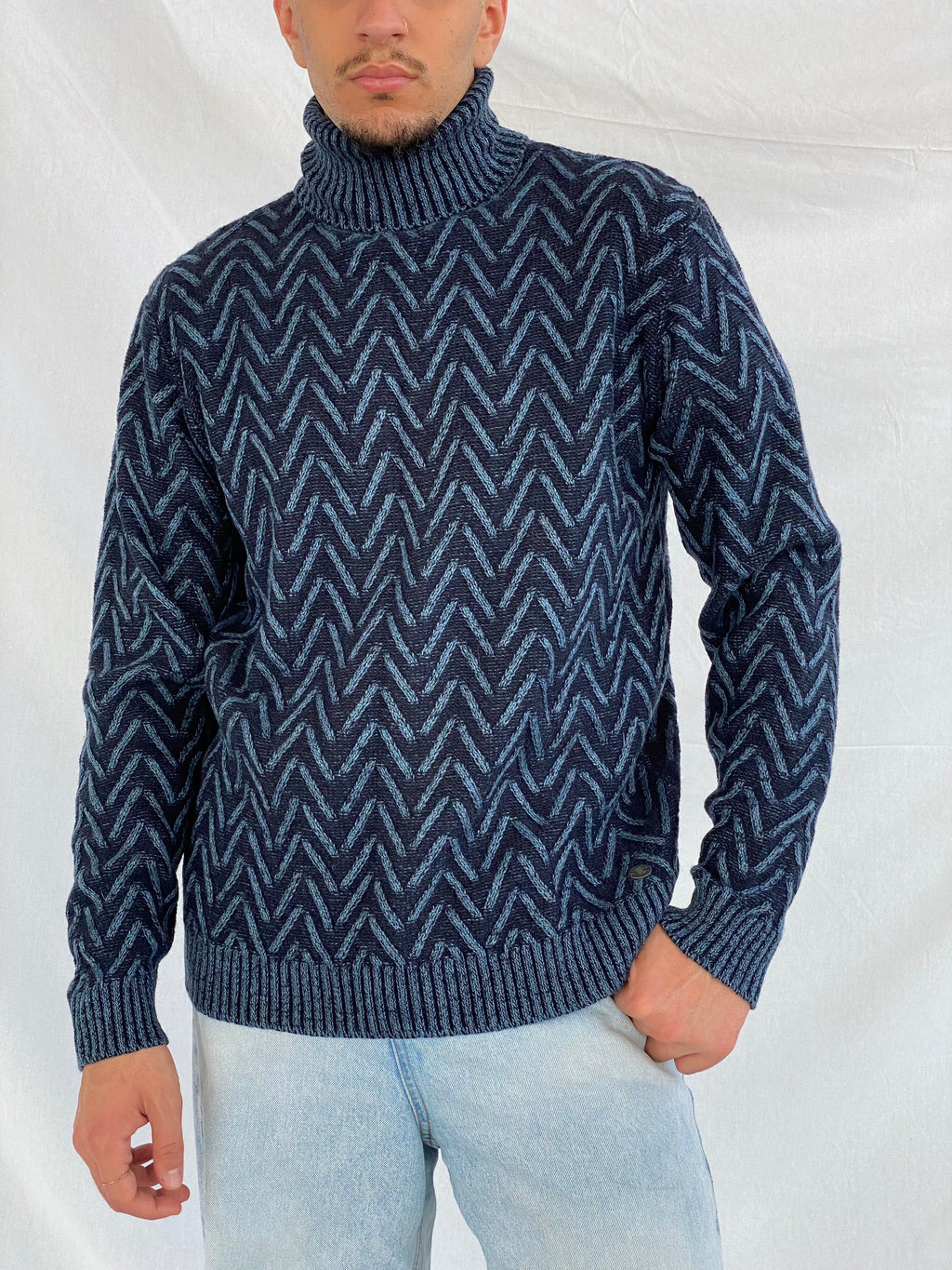 Vintage Recycled Art World Knitted Sweater - Balagan Vintage Sweater 90s, knitted, knitted sweater, men, sweater, vintage, vintage sweater, winter