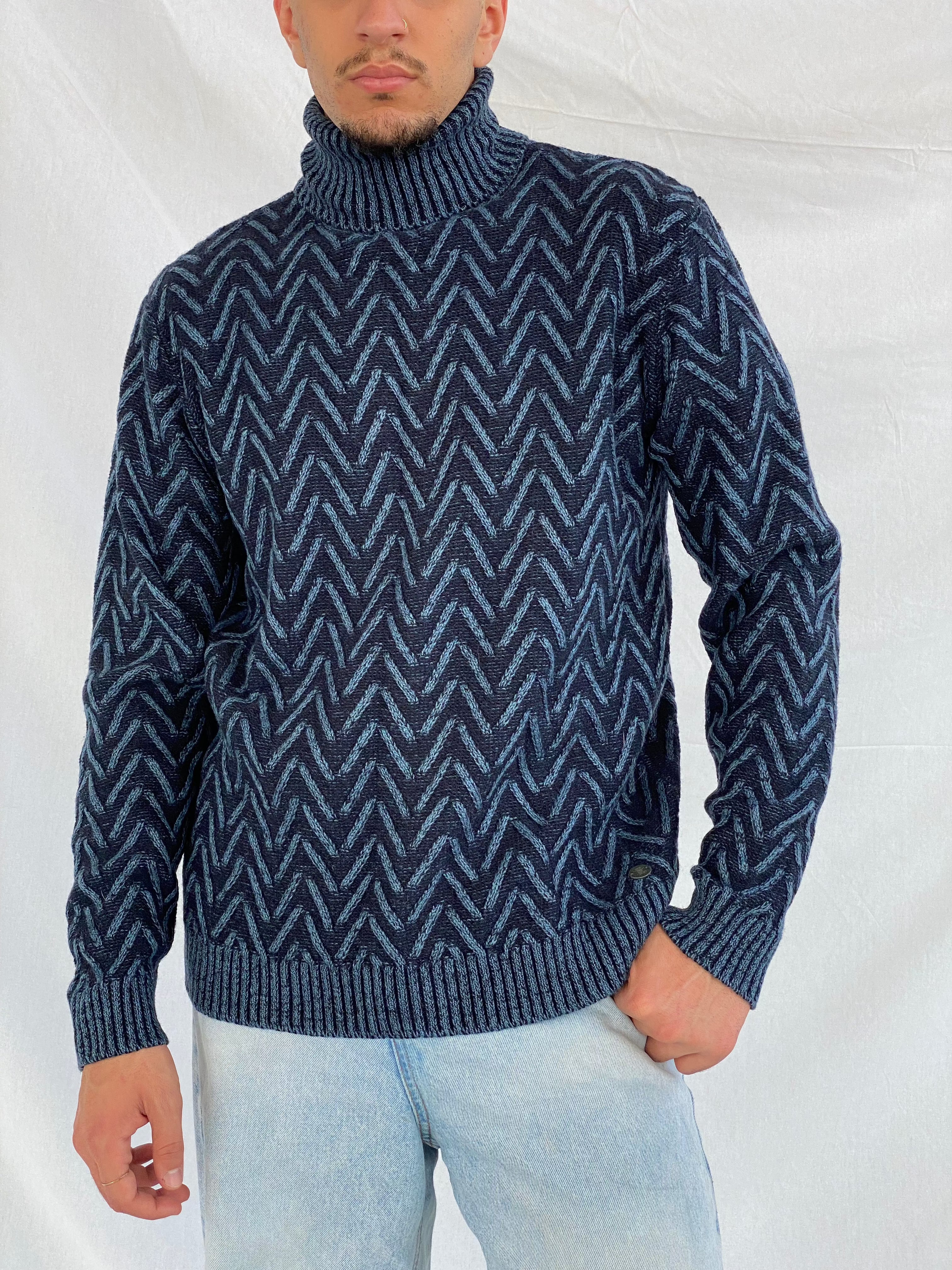 Vintage Recycled Art World Knitted Sweater - Balagan Vintage Sweater 90s, knitted, knitted sweater, men, sweater, vintage, vintage sweater, winter